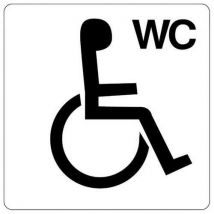 Stickers Adhésif - Wc Handicapés - 100x100mm - Novap
