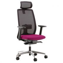 Fauteuil Oregon Têtière Inclin.piét. Alu Assise Fuchsia