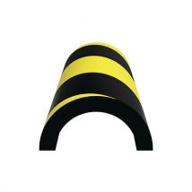 Protège Tuyau Large Demi-cercle - Noir Et Jaune