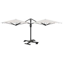 Parasol Double Dual T Carbon 35x7 M Sans Volant - Écru