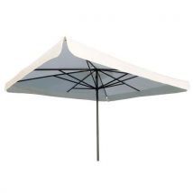 Scolaro - Parasol Napoli 3x4m Aluminium Beige - Usage Collectivité - Résistant et Élégant