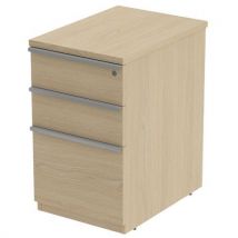 Caisson Fixe 3 Tiroirs 43 X 60 Ht 72 Cm Chêne