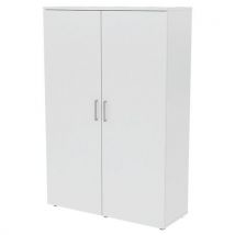 Armoire Portes Battantes 120 X 45 Ht 180 Cm Blanc
