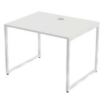 Bureau Kad Pieds Cadres 100 X 80 Cm Blanc Blanc