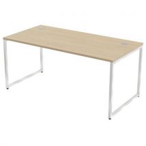 Bureau Kad Pieds Cadres 160 X 80 Cm Chêne Blanc