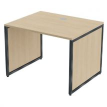 Bureau Kad Pieds Panneaux 100 X 80 Cm Chêne Anthracite