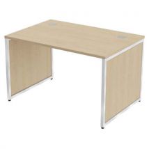 Bureau Kad Pieds Panneaux 120 X 80 Cm Chêne Blanc