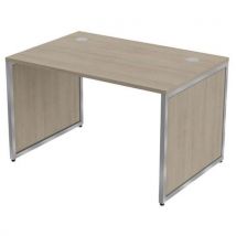 Bureau Kad Pieds Panneaux 120 X 80 Cm Chêne Gris Alu