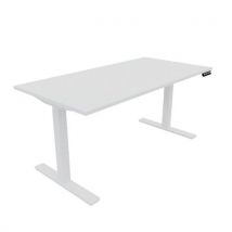 Bureau Droit Électrique L.160cm Blanc/blanc Lutz