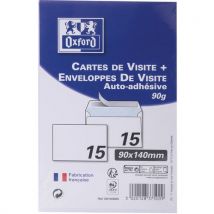 Cartes De Visite + 15 Enveloppes Auto Adhésives 90x140