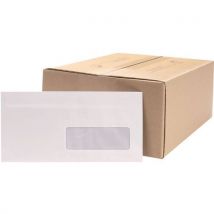 Enveloppes 110x220 80g Autocollantes Fenêtre 45