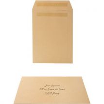 Pochette 162x229 90g Kraft Blond Autocollante