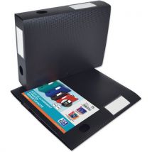 Boite Oxford Memphis 24x32 Dos 60mm Polypro À Plat - Noir