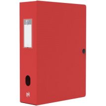 Lot de 4 - Boite Oxford Memphis 24x32 Dos 80mm Polypro - Rouge