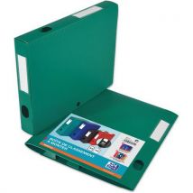 Boite Oxford Memphis 24x32 Dos 40mm Polypro À Plat - Vert