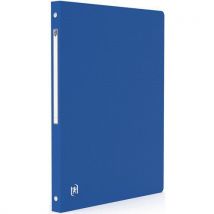 Classeur Oxford Memphis A4 Dos 20mm 4 Anneaux Polypro - Bleu