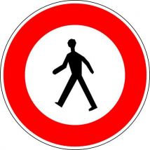 Panneau De Signalisation B9a Cl2 450 Accès Interdit Piétons