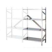 Rayonnage Inox Suivant P.600xl.1150 - Ajouré