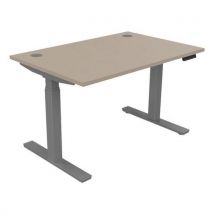Bureau Haut.réglable Électr. Evo 120x80 Cm Argile/alu