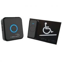Carillon D'appel Pour Rampe D'accès Mobile En Braille Noir