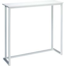 Table De Bar Kubo Wall Acier Blanc 120 X 35 X 110 Cm