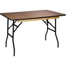 Table Pliante Ocean 122x76cmepoxy Noir