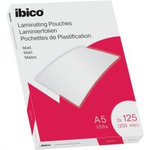 Pochettes Plastification A5- 2 X 100μ - Mates - Ibico