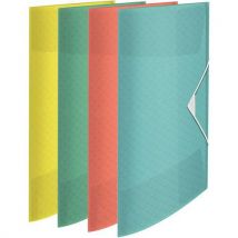 Chemise 3 Rabats Colour Ice - Polypropylène - Assortis- Esselte