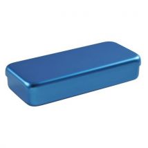 Boite Aluminium 17 X 7 X 3 Cm Azur