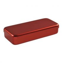 Boite Aluminium 17 X 7 X 3 Cm Rouge