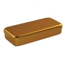 Boite Aluminium 18 X 9 X 3 Cm Doré