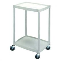 Guéridon Plastique 48.5x36.5 Cm- 2 Plateaux