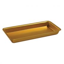 Plateau Aluminium 20 X 10 X 2 Cm Doré