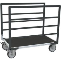 Fimm - Chariot de manutention industriel tube - 1040x640x930mm - 500kg - Bois et caoutchouc TPE - Éco-responsable