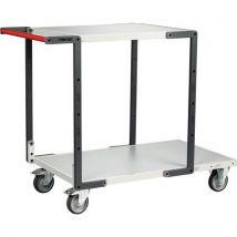 Servante 1 Plateau 1000x595 + 1 Plateau 700x595 - Mélaminé