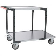 Servante 400kg 1 Plateau 1115x750 + 1 Plateau 815x750-tole