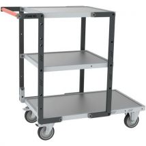 Servante Montée 1 Plateau 850x495 + 2 Plateaux 550x495-tole