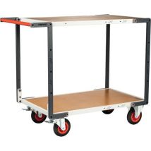 Fimm - Servante à roulettes CC - 2 plateaux 1000x595mm Médium - Charge 400kg - Livrée montée - Éco-responsable