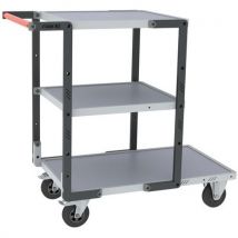 Servante Roues Tpe - Plateau 850x495 + Plateau 550x495-tole