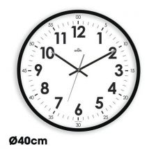 Horloge Quartz Silencieuse Oris Ø40 Cm Noire - Orium