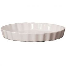 Moule À Tarte En Céramique Blanc 27cm