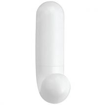 Patère J En Blister Adhésive Blanche