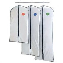 Housse Pour Vêtements De Couleur Grise En Dimension 60x150cm
