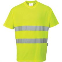 T-shirt Haute-visibiltié Coton S172 Jaune L - Unisexe