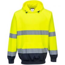 Sweat Shirt À Capuche Bicolore