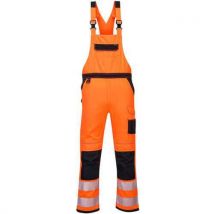 Cotte À Bretelles Pw3 Haute Visibilité Pw344 Noir/orange 3xl