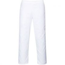 Pantalon Taille Elastiquée S Blanc