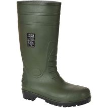 Portwest - Bottes de sécurité Wellington S5 FW95 - Vert - Pointure 40 - PVC Nitrile Oeko-Tex