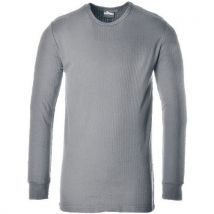 T-shirt Thermique À Manches Longues B123 Gris S - Homme