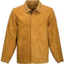 Veste De Soudeur En Cuir Sw34 - Beige - L - Homme